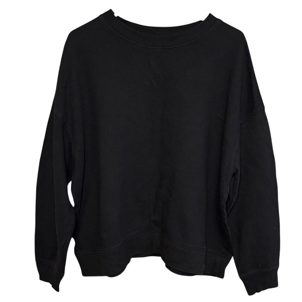 SO Black Oversized Crewneck Sweatshirt Women’s 3X Long Sleeve Pullover